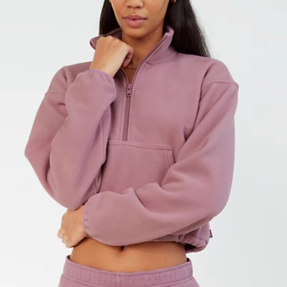 Aritzia TNA Polar 1/2 Zip Sweater
